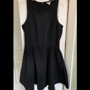 Black Denim Fit & Flare Dress